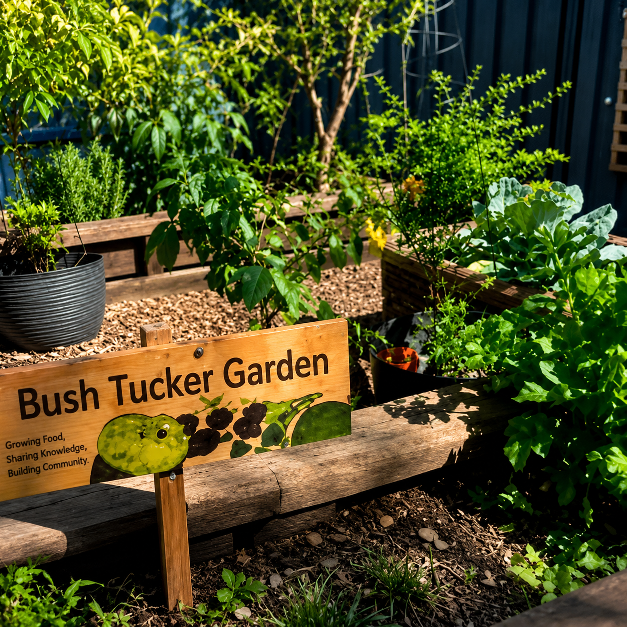 Lakeview Preschool bush tucker garden